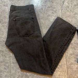 Distressed blk jeans